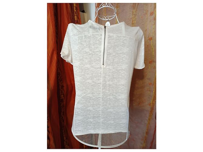 Camiseta The Kooples Skeleton Couples Blanca Blanco - vista 4