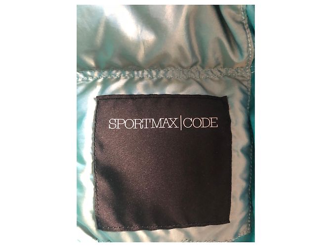 Chaqueta Acolchada Sportmax Azul Claro Talla 44 - vista 8