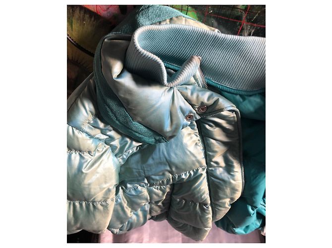 Chaqueta Acolchada Sportmax Azul Claro Talla 44 - vista 9