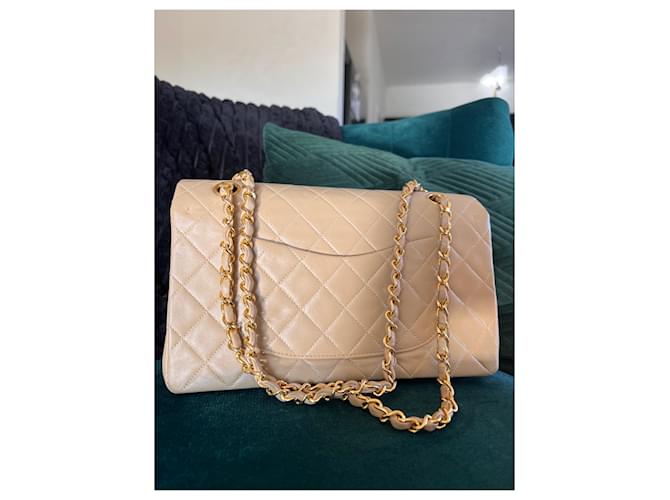 Timeless Chanel mittel gefütterte Klappe Beige - Ansicht 4