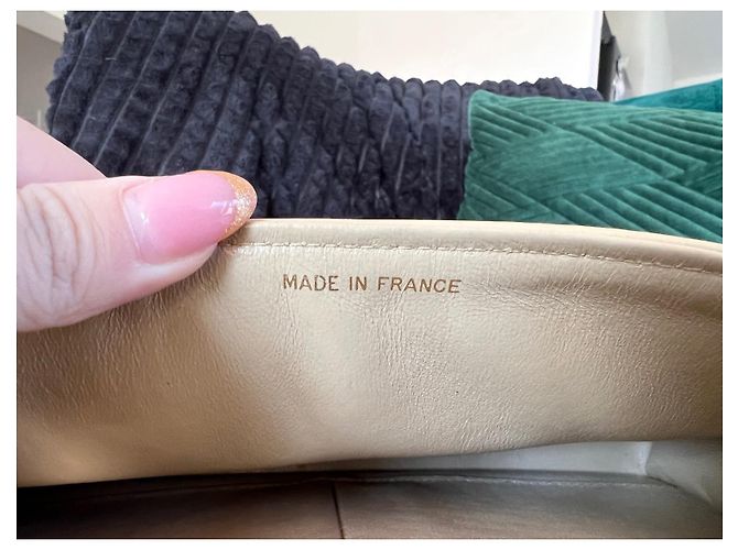 Timeless Chanel mittel gefütterte Klappe Beige - Ansicht 7