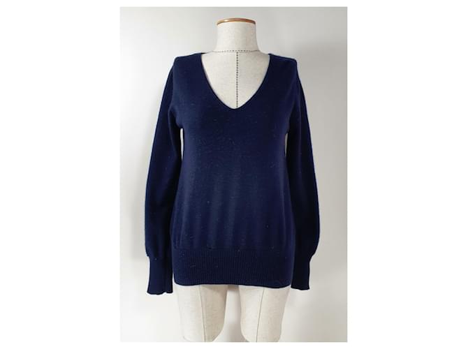 FTC Kaschmir Pullover in Marineblau - Ansicht 2