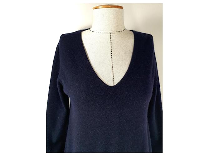 FTC Kaschmir Pullover in Marineblau - Ansicht 3