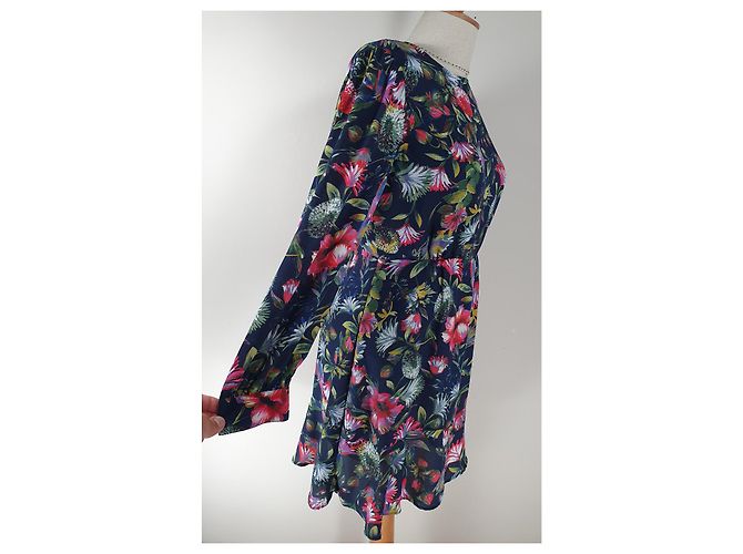 J.Crew Blumenkleid aus Polyester Mehrfarben - Ansicht 4