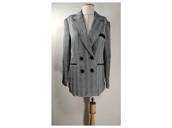 Autre Marque Blazer Duchess Check Mossman Gris Multicolor - vista 2