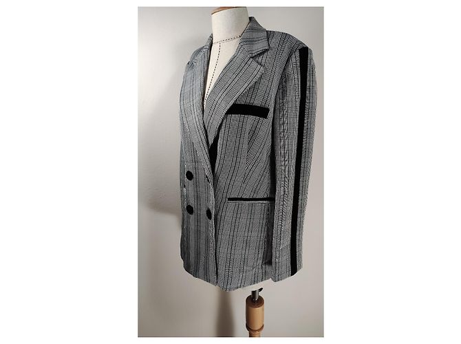 Autre Marque Blazer Duchess Check Mossman Gris Multicolor - vista 3