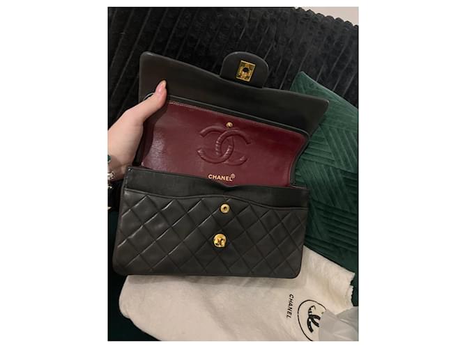 Timeless Chanel mittel gefütterte Klappe Schwarz - Ansicht 10