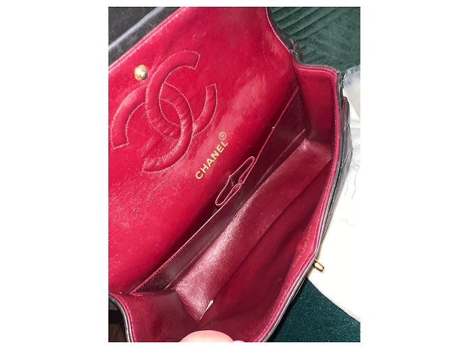 Timeless Chanel mittel gefütterte Klappe Schwarz - Ansicht 13