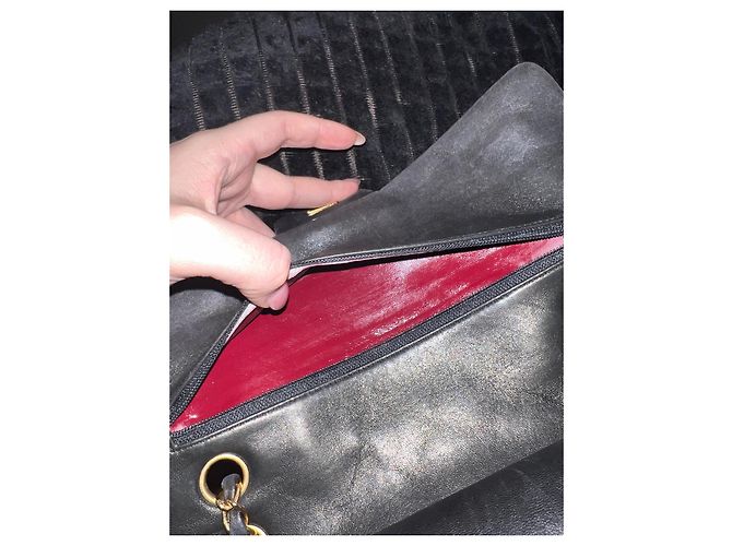 Timeless Chanel mittel gefütterte Klappe Schwarz - Ansicht 17