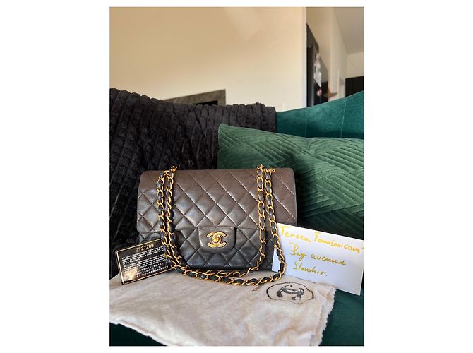 Timeless Chanel mittel gefütterte Klappe Schwarz - Ansicht 4