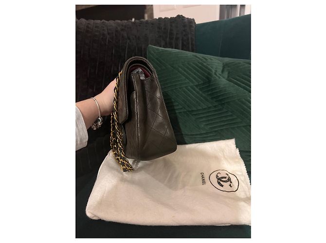 Timeless Chanel mittel gefütterte Klappe Schwarz - Ansicht 5