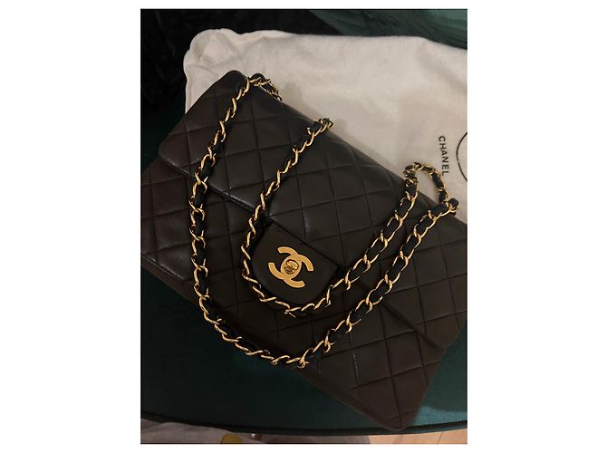 Timeless Chanel mittel gefütterte Klappe Schwarz - Ansicht 9