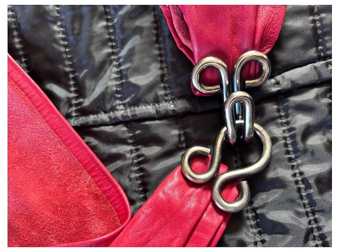 Christian Dior Gürtel aus rotem Leder - Ansicht 6