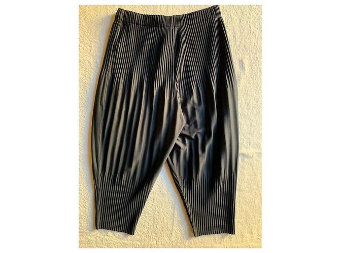 Issey Miyake Pantalone Homme Plissé blu navy - vista 2