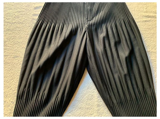 Issey Miyake Pantalone Homme Plissé blu navy - vista 7