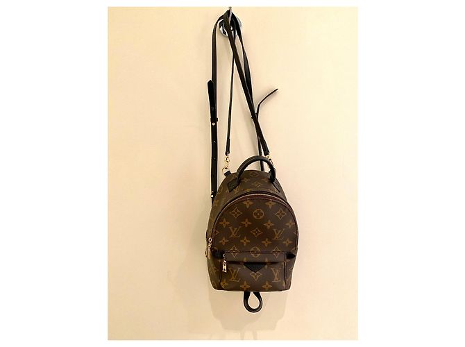 Zaino Louis Vuitton Palm Springs mini Marrone scuro - vista 10