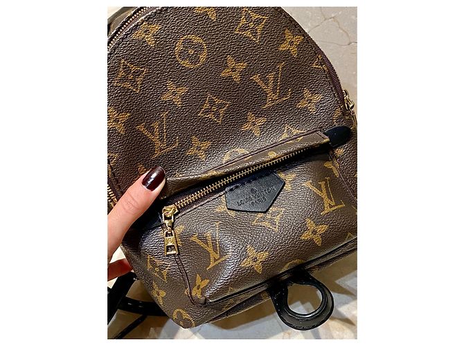 Zaino Louis Vuitton Palm Springs mini Marrone scuro - vista 6