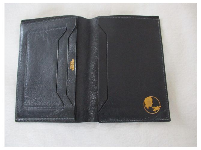 Hermès Black leather wallet. - view 5