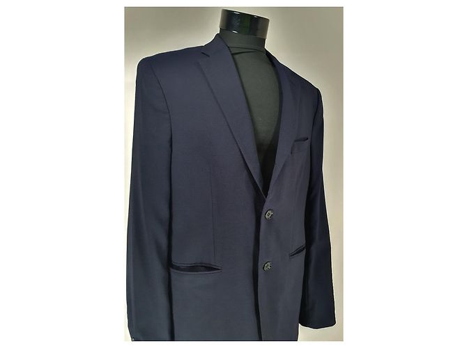Blazer Acne Studios Drifter J Str Blu Navy Lana - vista 2