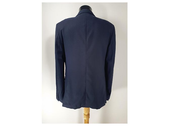 Blazer Acne Studios Drifter J Str Blu Navy Lana - vista 3
