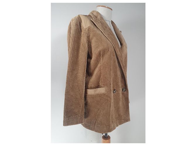 Ganni Cord-Blazer Hellbraun - Ansicht 2