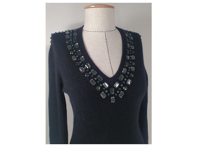 Autre Marque Jersey Lodenfrey de cachemira negro M - vista 2