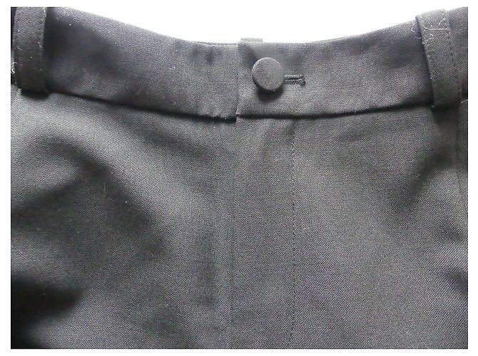 Calça de lã Bouchra Jarrar Preta Preto - vista 6