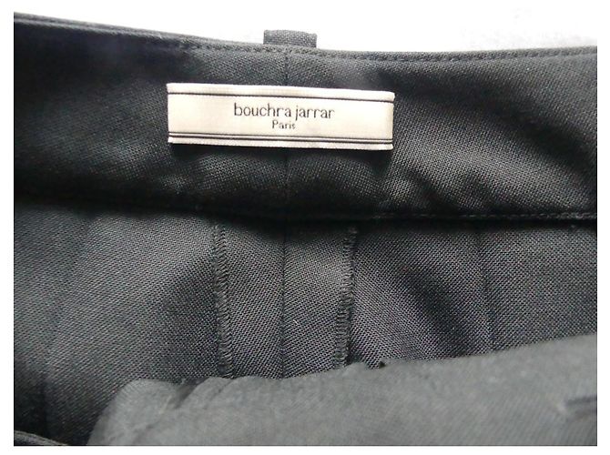 Calça de lã Bouchra Jarrar Preta Preto - vista 7
