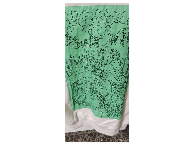 Alexander Mcqueen Coleção Gênesis II Branco Azul Verde - vista 8