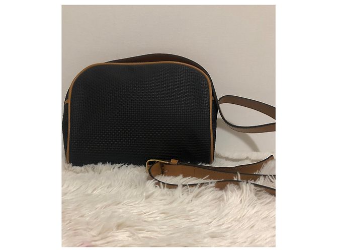 Yves Saint Laurent Bolsa de ombro preta de tecido Preto - vista 2