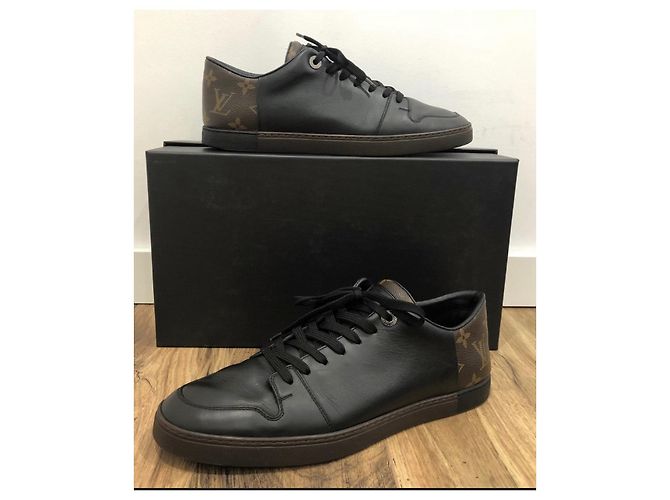 Sneakers Louis Vuitton in pelle nera Nero - vista 2