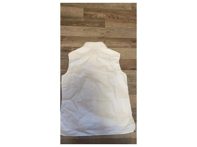 Camiseta Chanel sin mangas de algodón blanca Blanco - vista 2