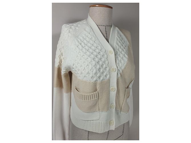 Strickjacke Cos aus Baumwolle und Wolle mehrfarbig Mehrfarben - Ansicht 2