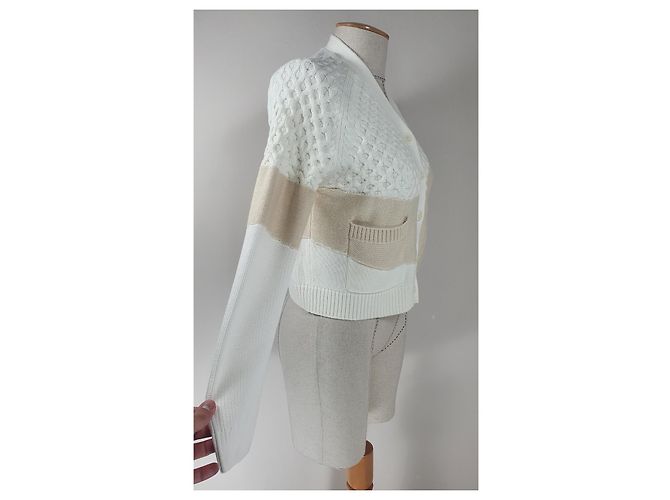 Strickjacke Cos aus Baumwolle und Wolle mehrfarbig Mehrfarben - Ansicht 3