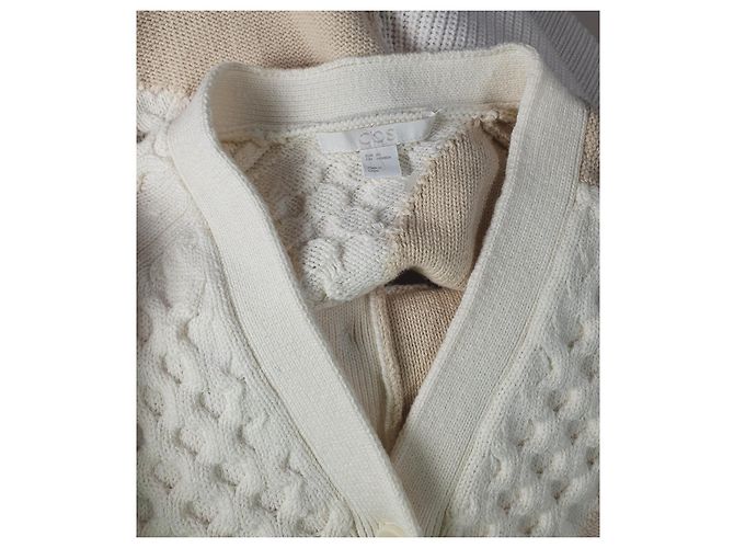 Strickjacke Cos aus Baumwolle und Wolle mehrfarbig Mehrfarben - Ansicht 5