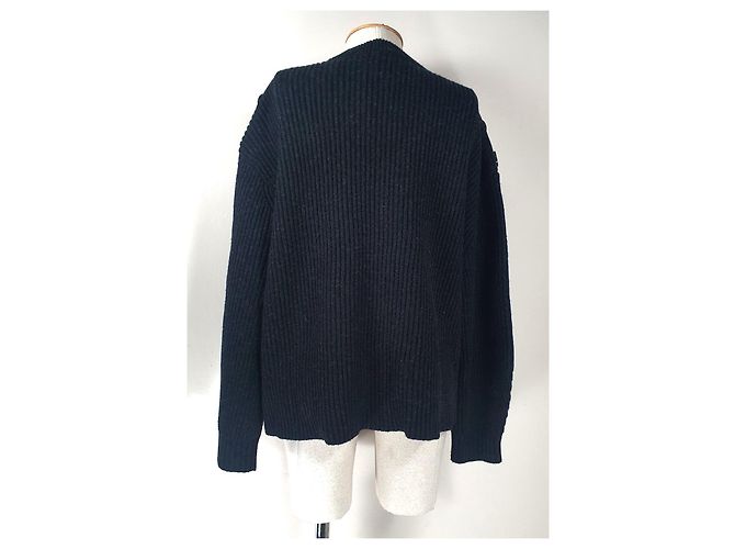 Camisola oversize All Saints preta de cashmere e lã Preto - vista 5