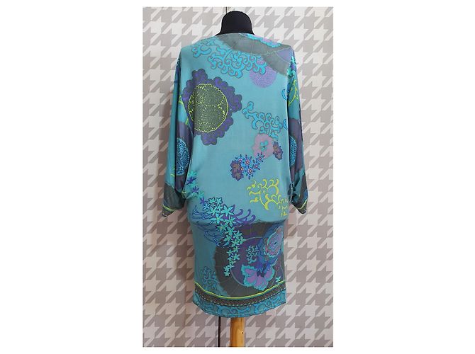 Vestido de seda Hale Bob S Multicolor - vista 4
