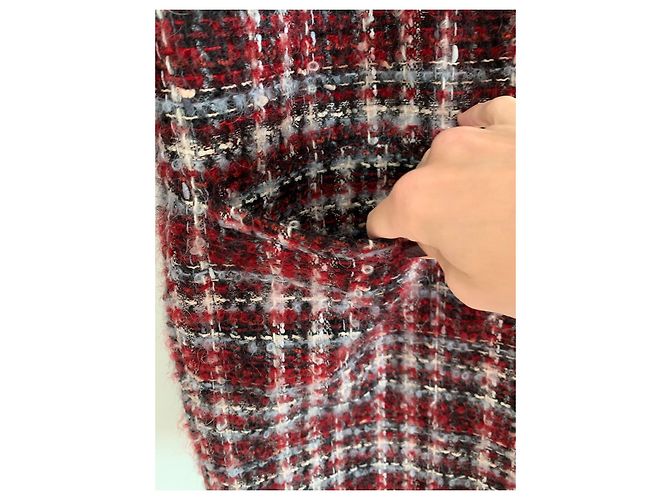 Abrigo Iro de tweed rojo y mohair Roja - vista 3