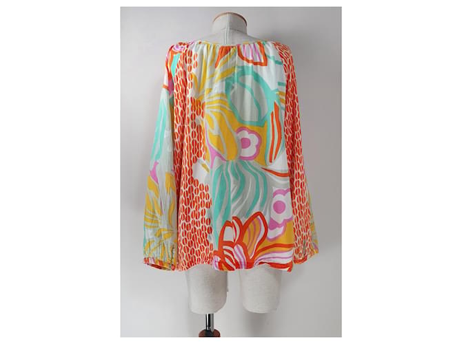 Blusa de algodón Antik Batik Multicolor - vista 2