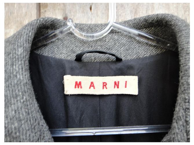 Marni grey wool coat size 52 - view 2