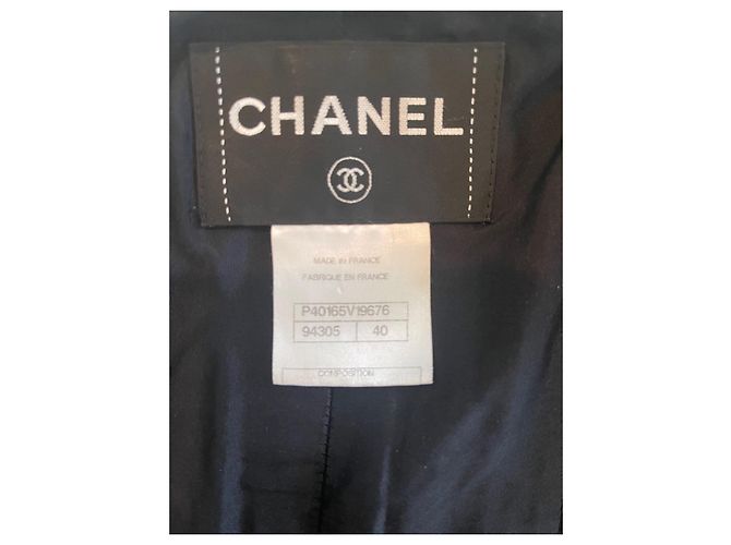 Chanel 2008 Giacca piccola nera LBJ 40/38 Nero - vista 7