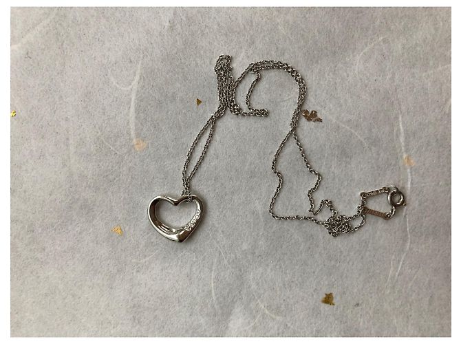 Tiffany & Co Platine Elsa Perretti Open Heart Argenté - vue 2