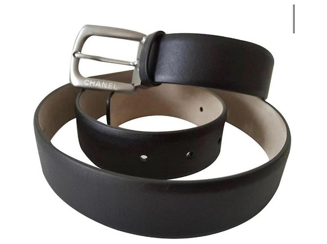 Chanel GÜRTEL AUS LEDER SCHWARZ / GRÖSSE 95/ NIEMALS GEDIENT - Ansicht 5