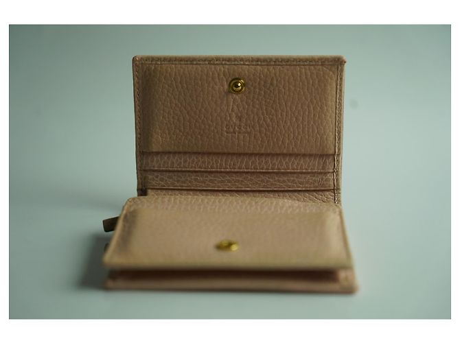 Gucci GG Marmont Geldbörse Rosa Leder Pink - Ansicht 3