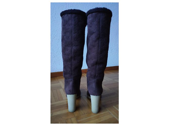 BOTAS GUCCI DE BORDADO Castaño - vista 4
