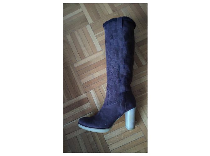 BOTAS GUCCI DE BORDADO Castaño - vista 7