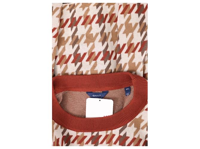 Autre Marque Gant Pullover Hahnentritt Baumwolle XXL Mehrfarben - Ansicht 3