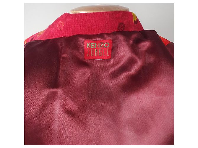 Cappotto Kenzo Jungle in cotone multicolore - vista 7