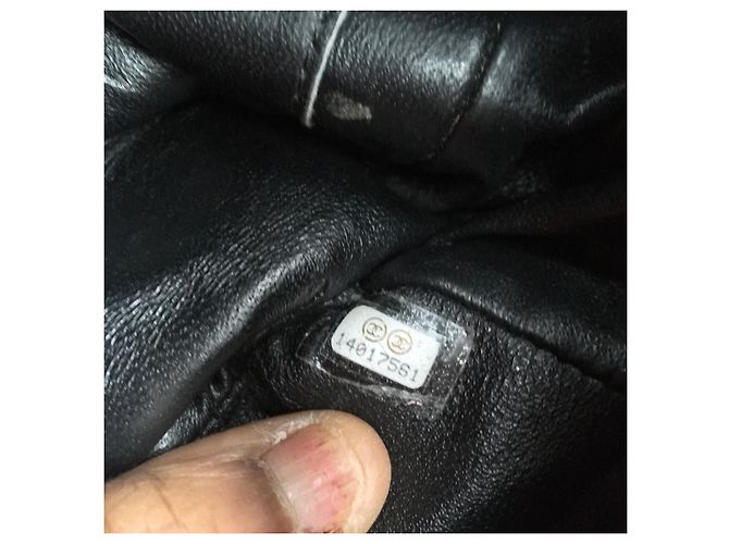 Borsa a mano Chanel 2.55 Jumbo in pelle nera Nero - vista 8