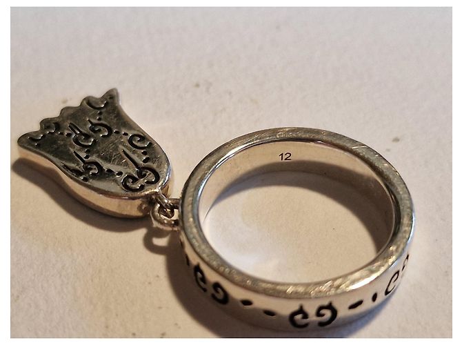 Gucci fantasma d'argento 925 e diamanti grigi - vista 6